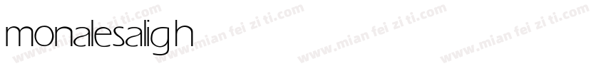 monalesa light字体转换